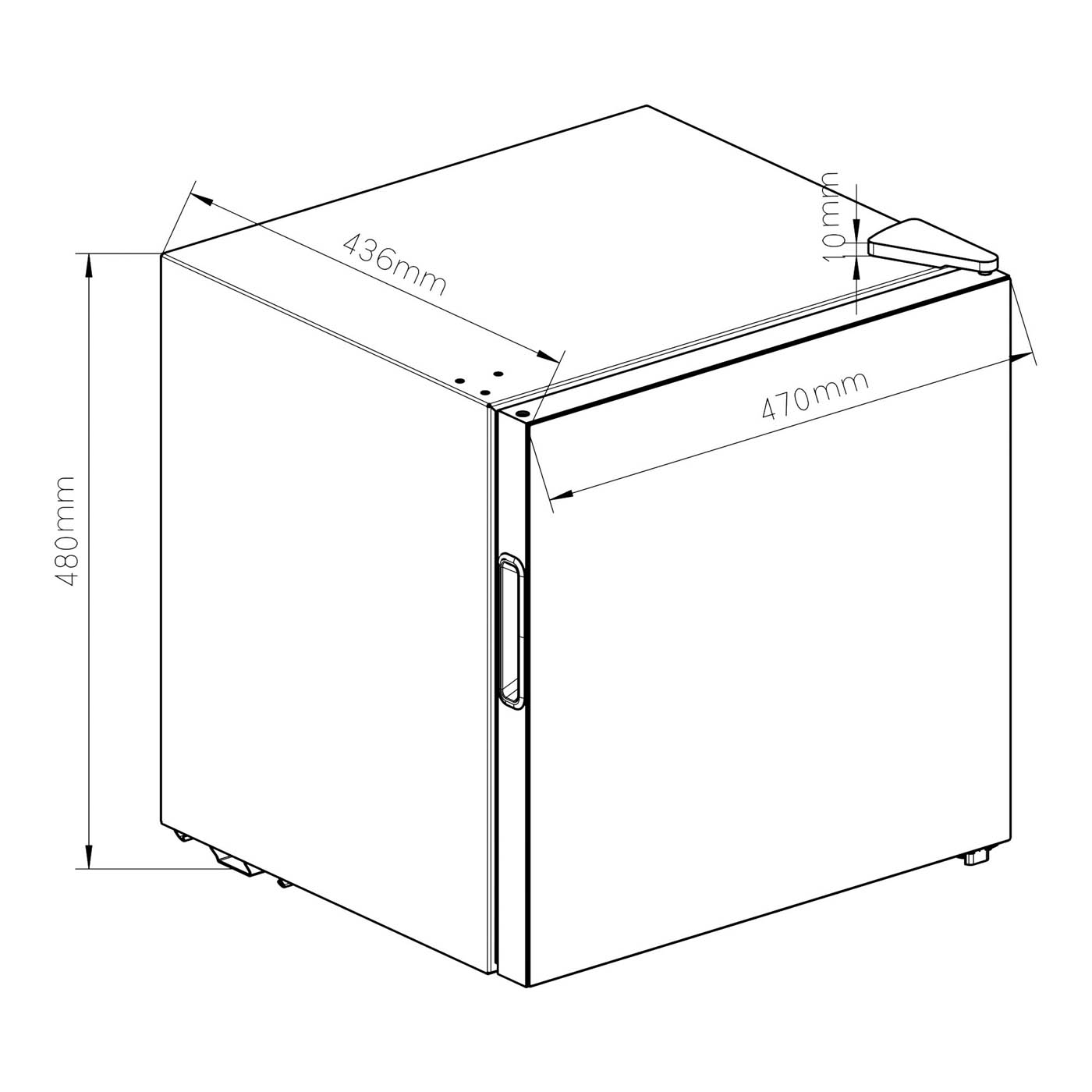 NNWC14UK Freestanding Wine cooler - Matt black glass effect - Image 3