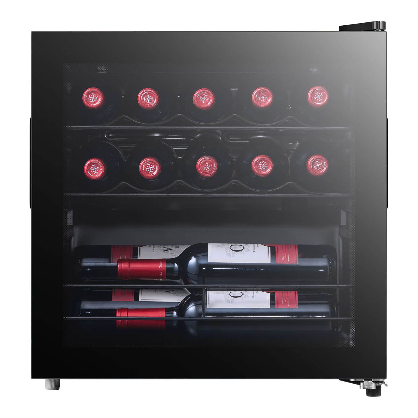 NNWC14UK Freestanding Wine cooler - Matt black glass effect - Image 4
