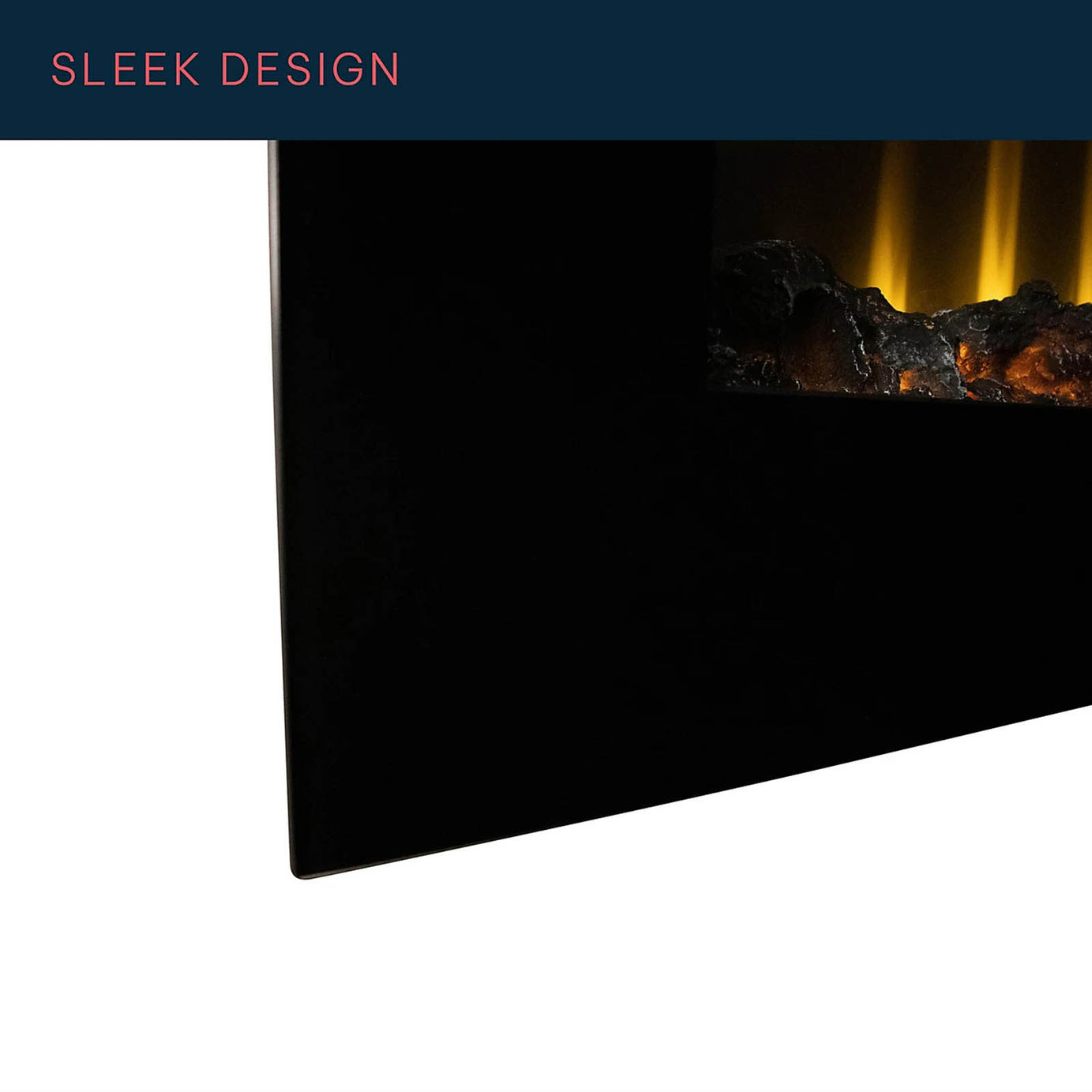 Focal Point Ravensdale Wall Mounted Electric Fire 1.8kW Black Remote - Image 4