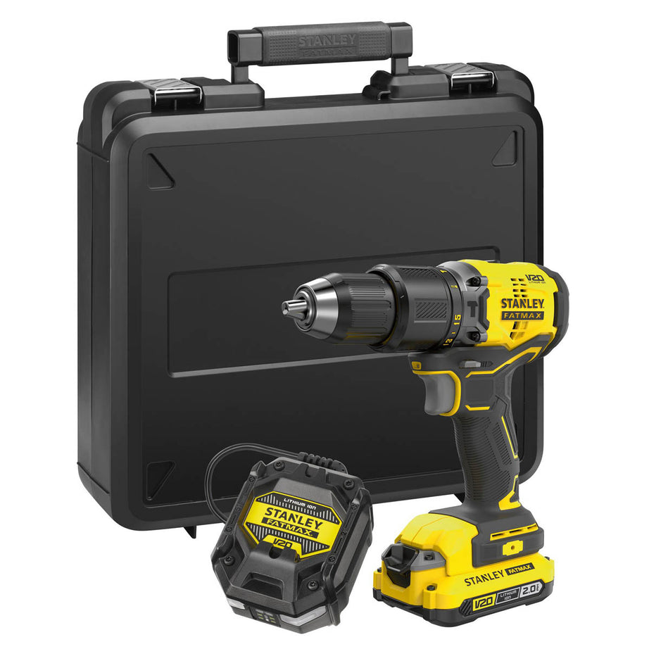 Stanley FatMax Hammer Drill Cordless Brushless SFMCD715D1K-GB 1 x 2Ah 18V Li-ion - Image 1