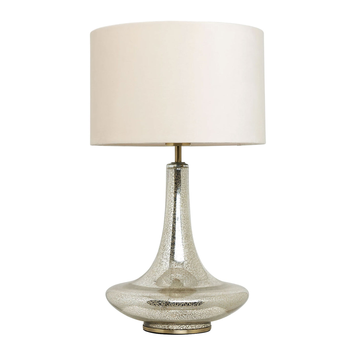 Inlight Passa Teardrop Mirrored Ivory & Champagne Gold effect Table lamp - Image 1