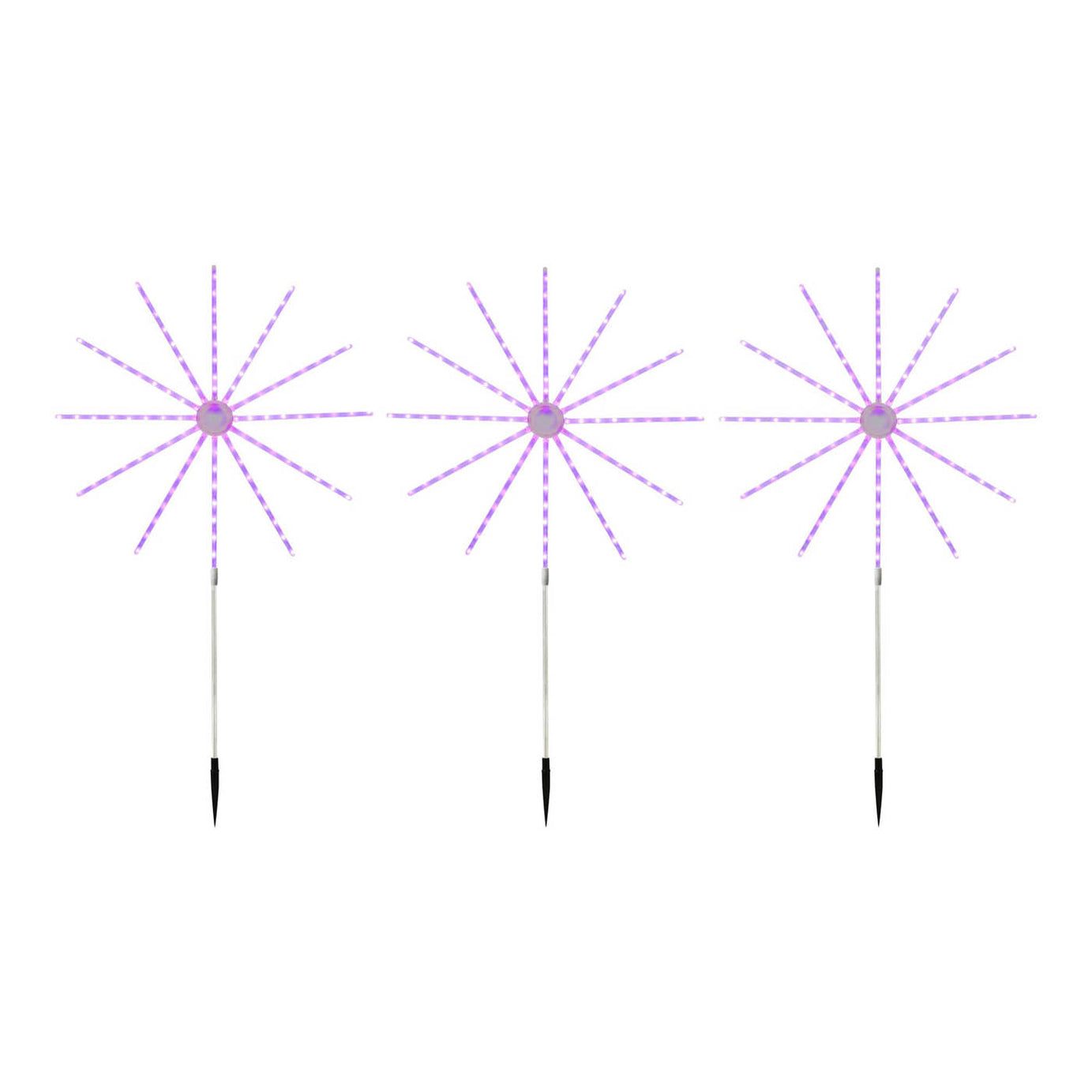 LED Garden Light Path Firework Multicolour With Timer (H)860mm Pack of 3 Lights - Image 7