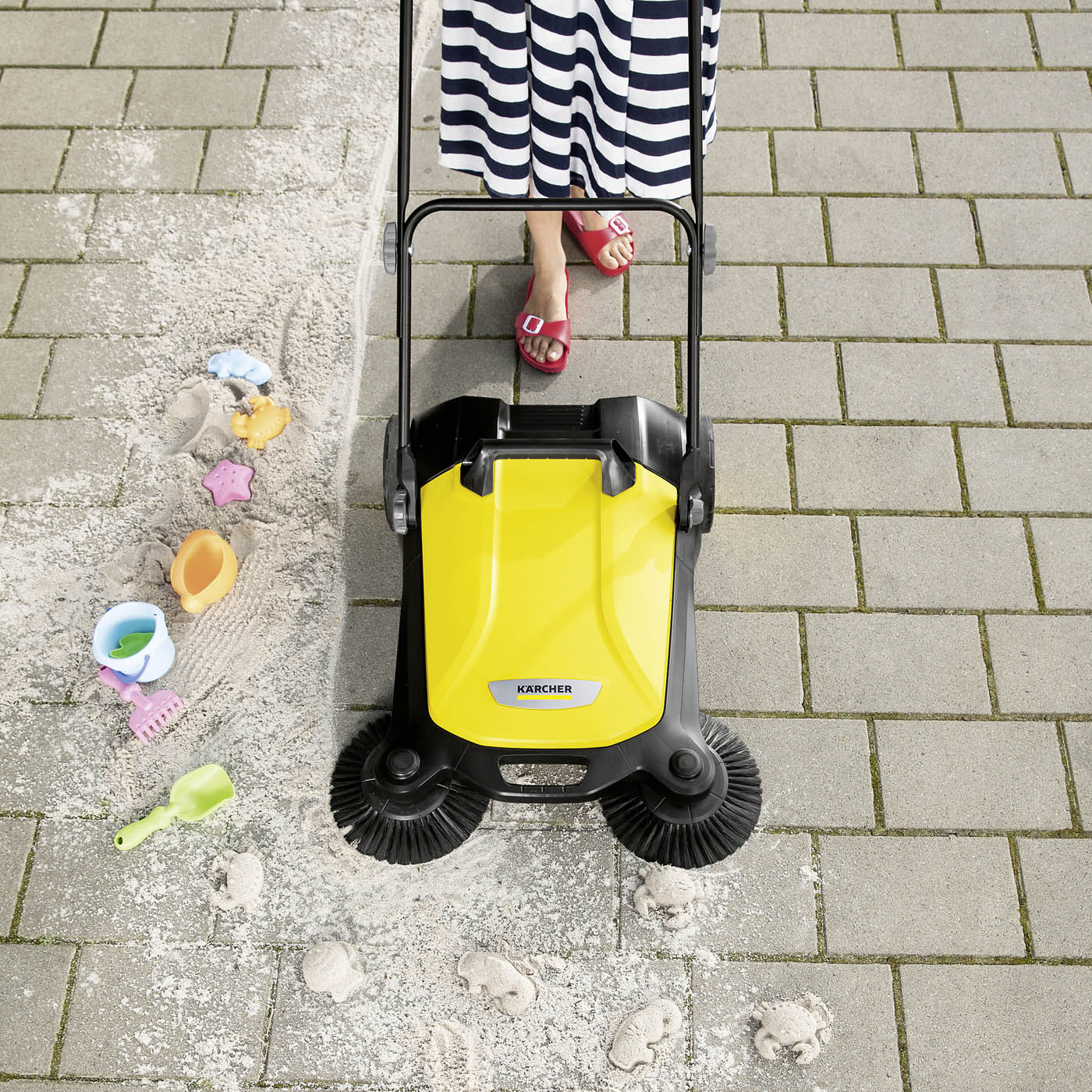 Kärcher S4 Twin Cordless Yellow Floor sweeper - Image 5