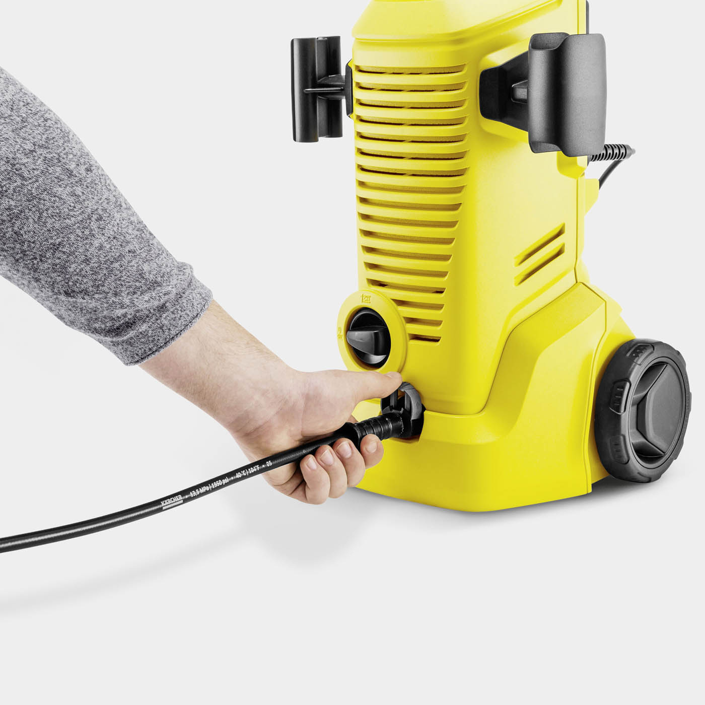Karcher High Pressure Washer Jet K2 Home Corded 110bar 1.4kW with Patio Cleaner - Image 10