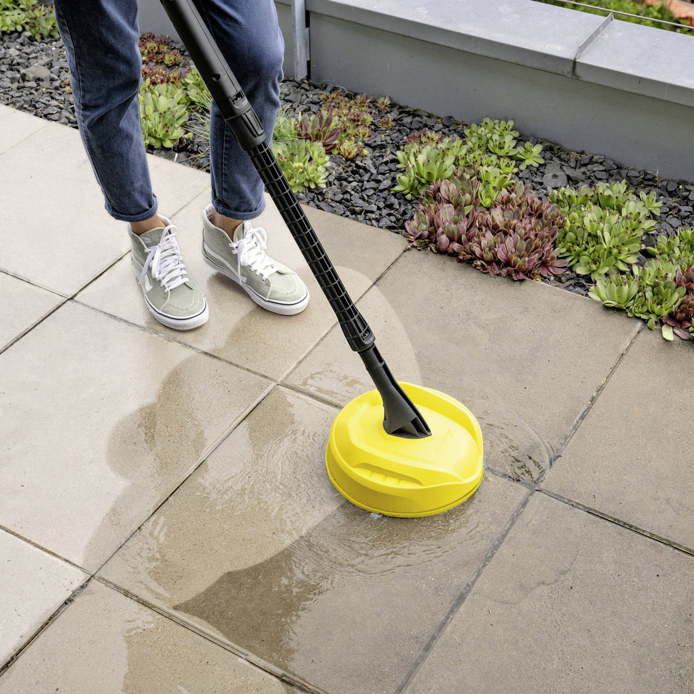 Karcher High Pressure Washer Jet K2 Home Corded 110bar 1.4kW with Patio Cleaner - Image 4