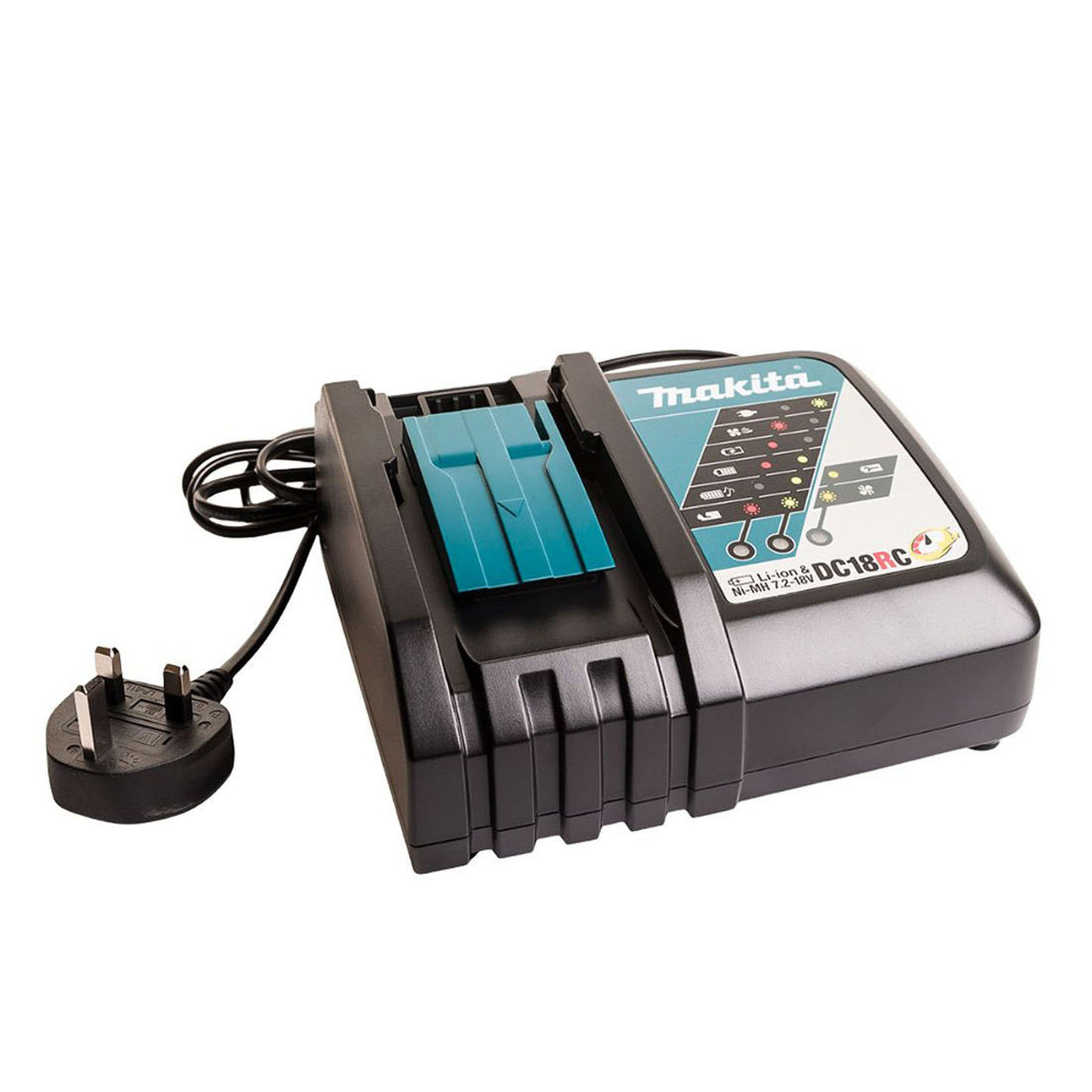 Makita Fast Battery Charger 18V LXT Li-Ion DC18RC 7.2 / 14.4 / 18V Compact - Image 1