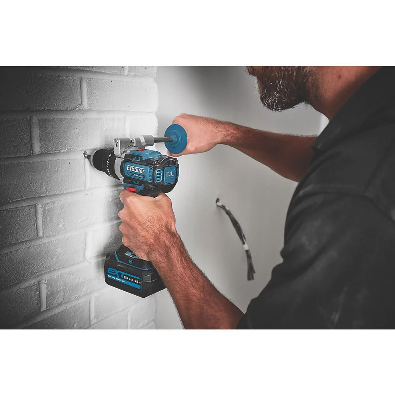 Erbauer Combi Drill Cordless ECD18-Li-2 18V Brushless Compact Body Only - Image 3