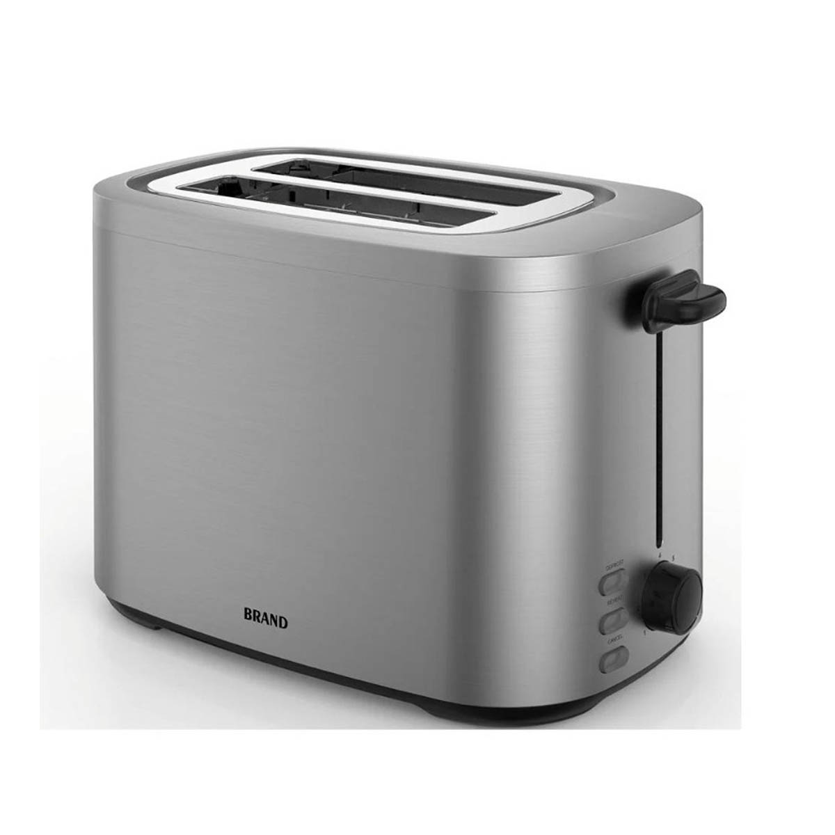 Nutmeg Toaster 2 Slice Stainless Steel Crumble Tray Defrost Reheat Cancel Button - Image 1