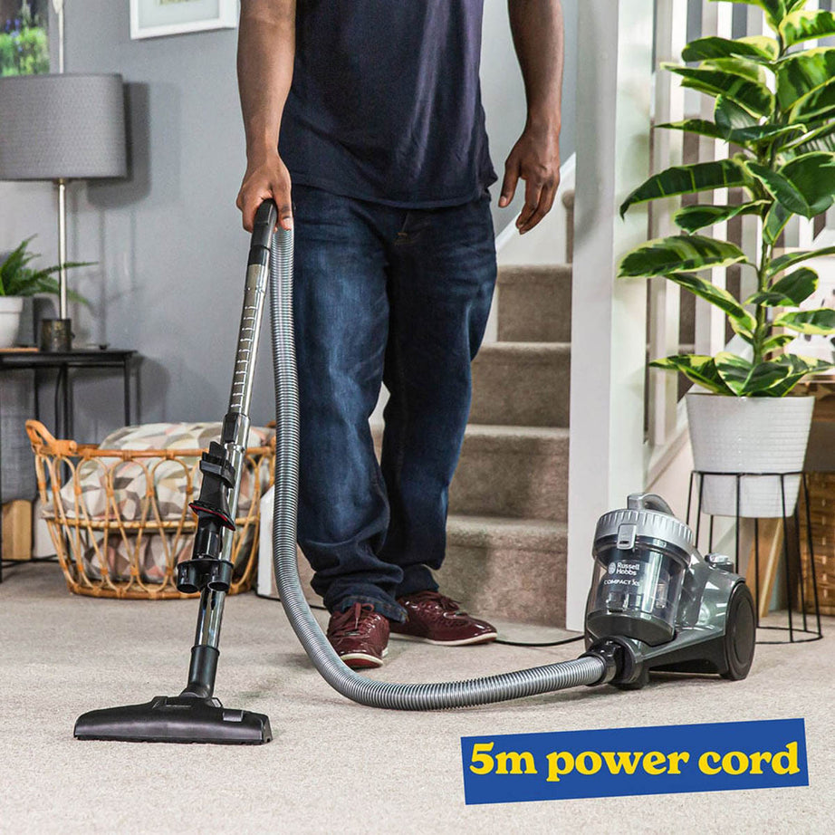 Russell Hobbs Cylinder Vacuum Cleaner Electric RHCV1611 Compact Indoor 700W - Image 3