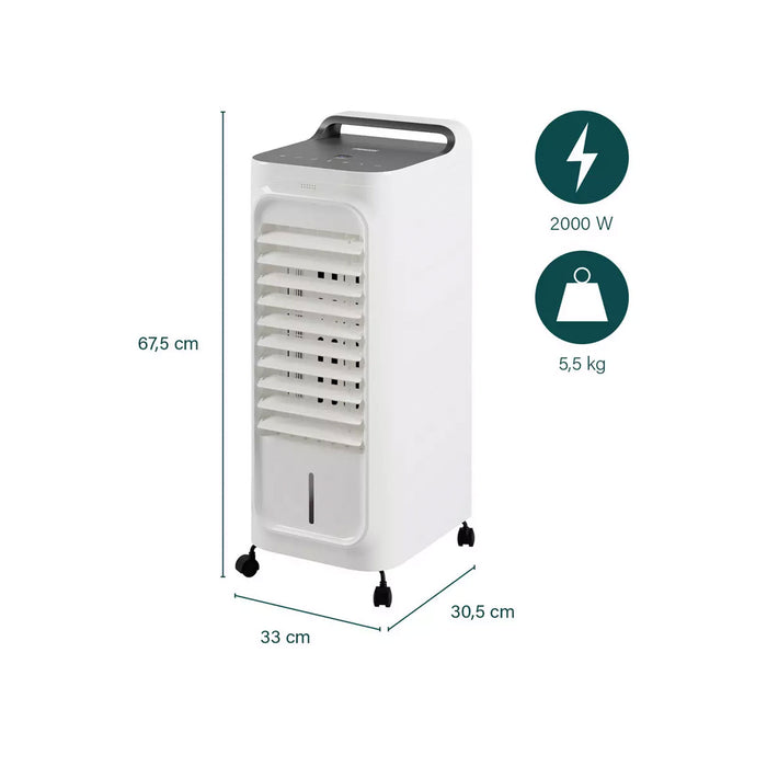 Princess Air Cooler And Heater White 3 in 1 Portable 5L Timer 3 Speed Unit 2000W - Image 2