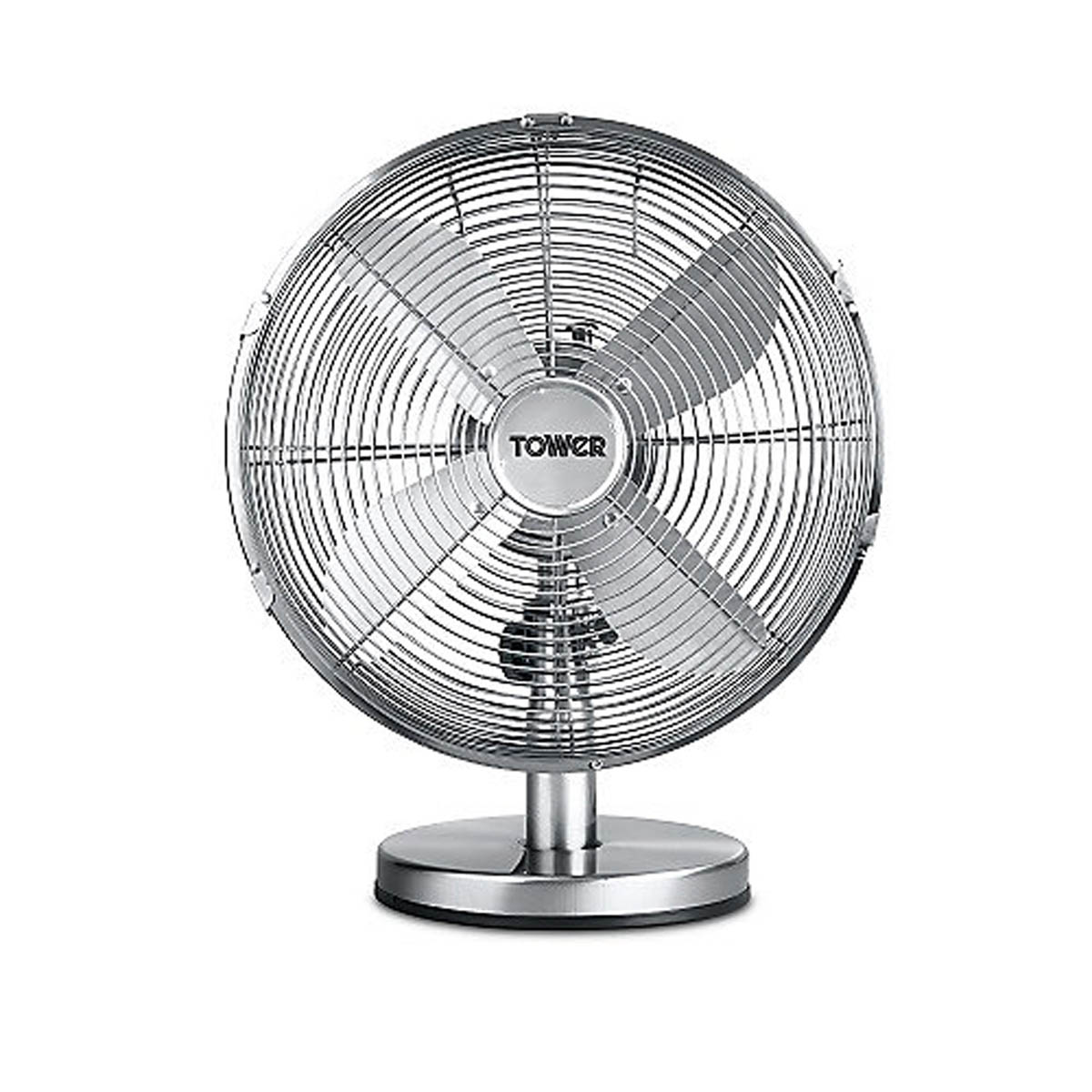 Tower Desk Fan T605000 Metal 3 Speed Oscillating Portable Office Home Indoor - Image 1