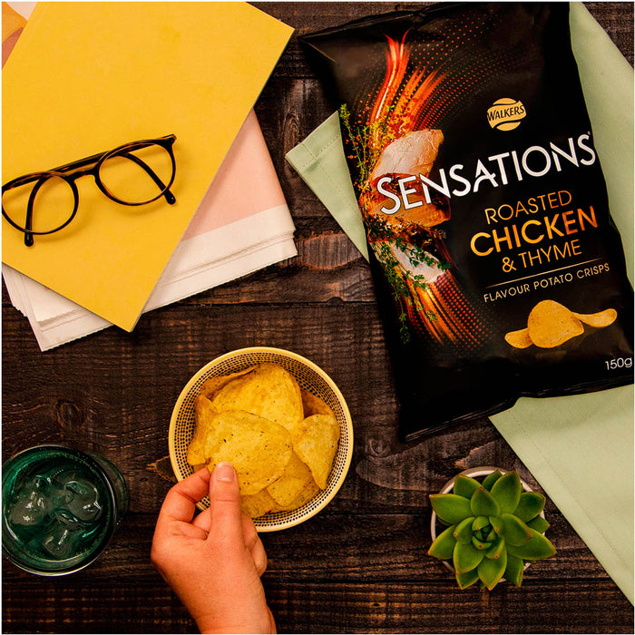 Sensations Walkers Crisps Roast Chicken Thyme Sharing 12 Bags x 150g - Image 7