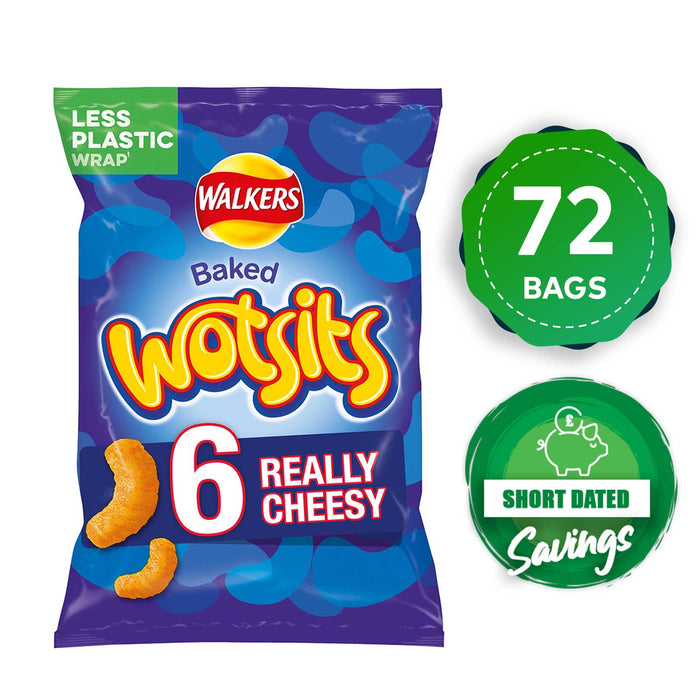 Walkers Crisps Baked Wotsits Really Cheesy Snacks 72 Bags x 16.5g - Image 10