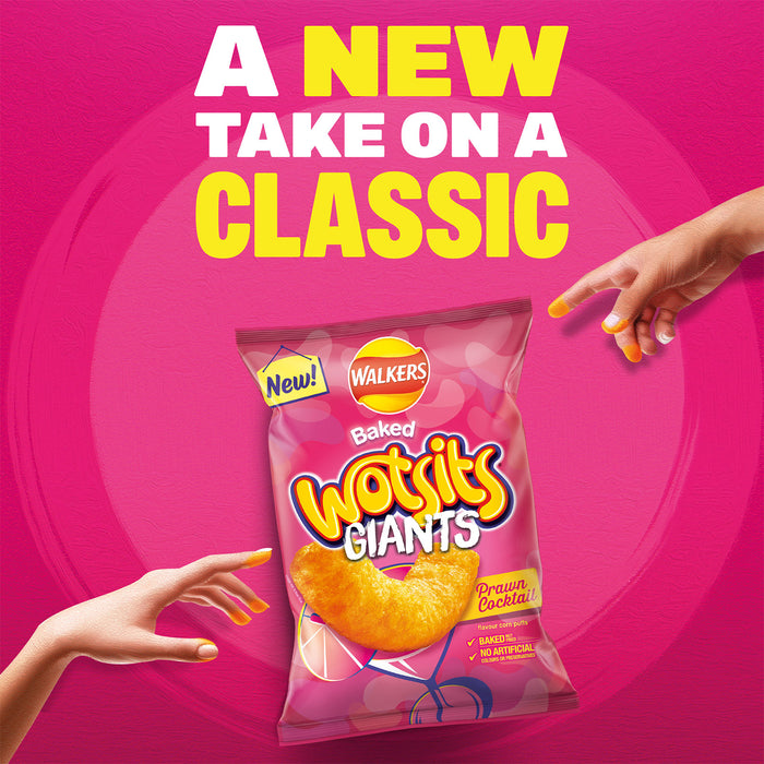 Walkers Crisps Wotsits Giants Prawn Cocktail Snacks Sharing 9 x 105g - Image 3