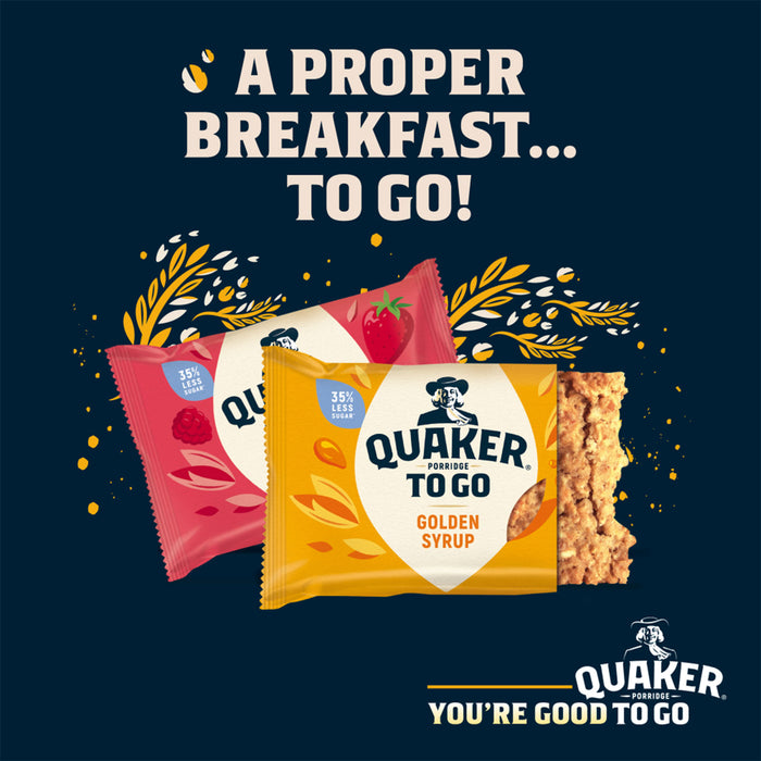 Quaker Oats Porridge To Go Strawberry Raspberry Cranberry Bars 12 x 55g - Image 3