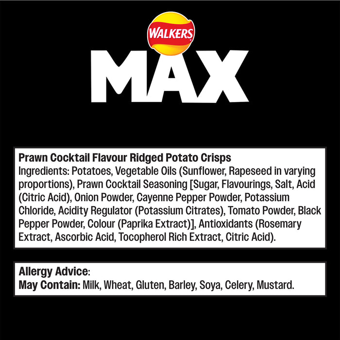 Walkers Crisps Max Strong Spicy Prawn Cocktail Multipack Bundle 72 x 27g - Image 4