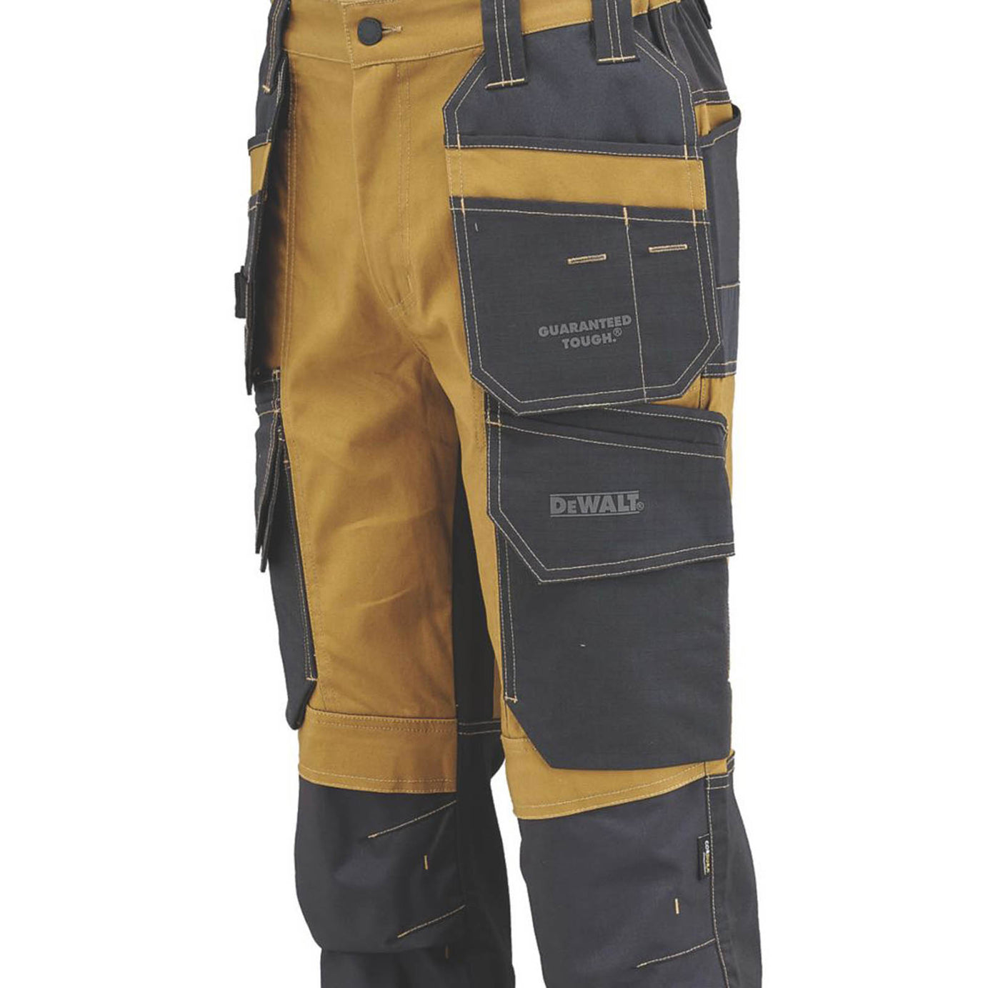 DeWalt Work Trousers Mens Regular Fit Brown Gray Multi Pockets Cargo 34W 31L - Image 5