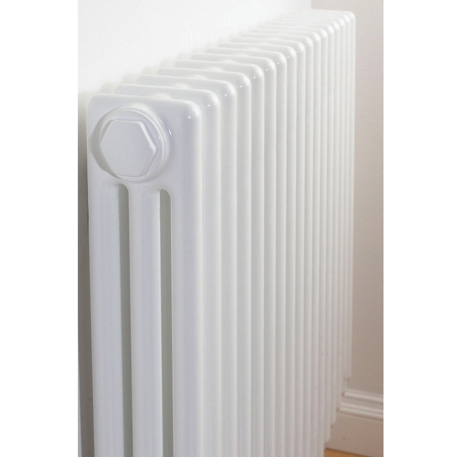 Acova 3 Column Radiator White Horizontal 1857BTU Period Style H30xW81.2cm - Image 1