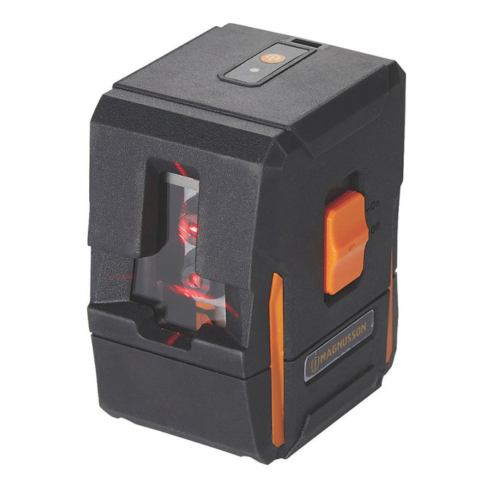 Magnusson Laser Level Self Levelling Red Cross Line Measure 15m IM0301 Battery - Image 1