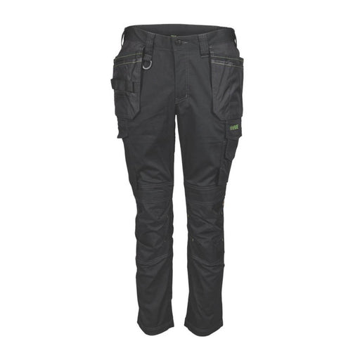 Apache Work Trousers Mens Slim Fit Black Breathable Multi Pockets 32"W 31"L - Image 1