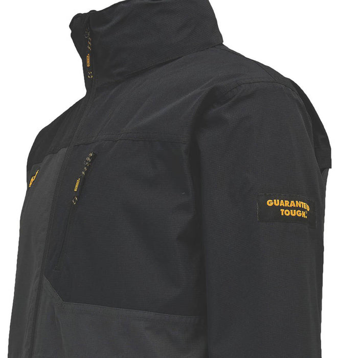 DeWalt Mens Work Jacket Black Waterproof Breathable X Large Size 45-47" Chest - Image 4