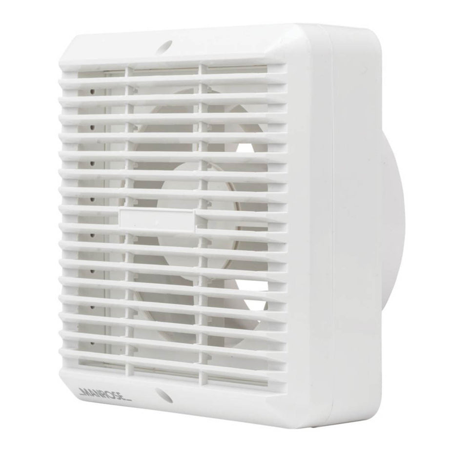 Manrose Kitchen Extractor Fan XF150BP Single Speed 150mm Pullcord White 240V - Image 1