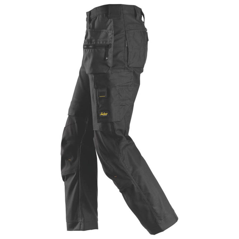 Snickers Work Trousers Mens Regular Fit Black Breathable Multi Pockets 36"W 30"L - Image 10