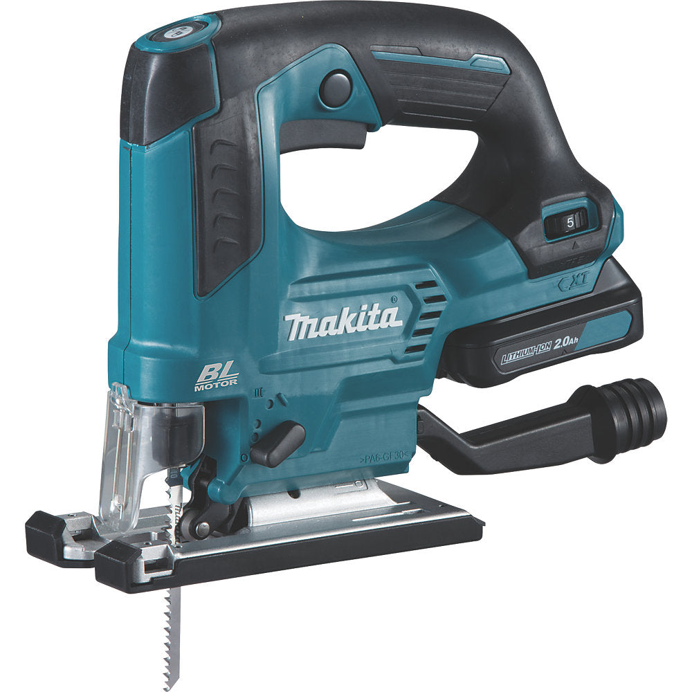 Makita JV103DSAJ 10.8V CXT Brushless Cordless Jigsaw with Batteries and Charger - Image 2