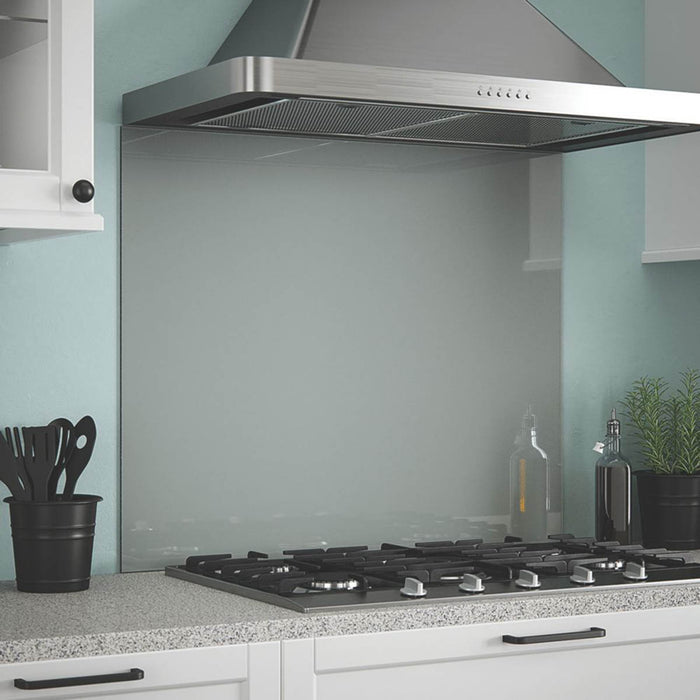 Kitchen Splashback Glass Slate Grey Self-Adhesive Gloss 900 x 750 x 6mm - Image 1