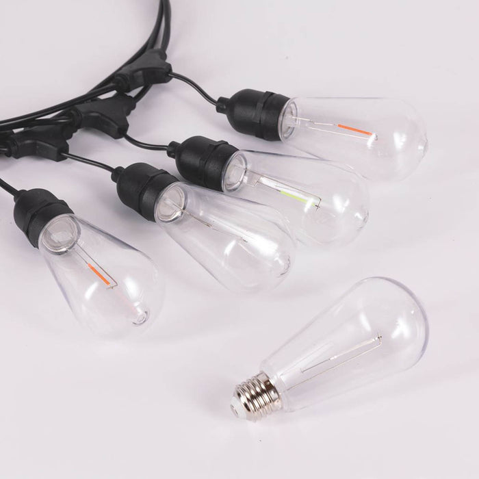 Outdoor Festoon Lights String LED RGB Garden Coloured Weather-Resistant 10m - Image 2