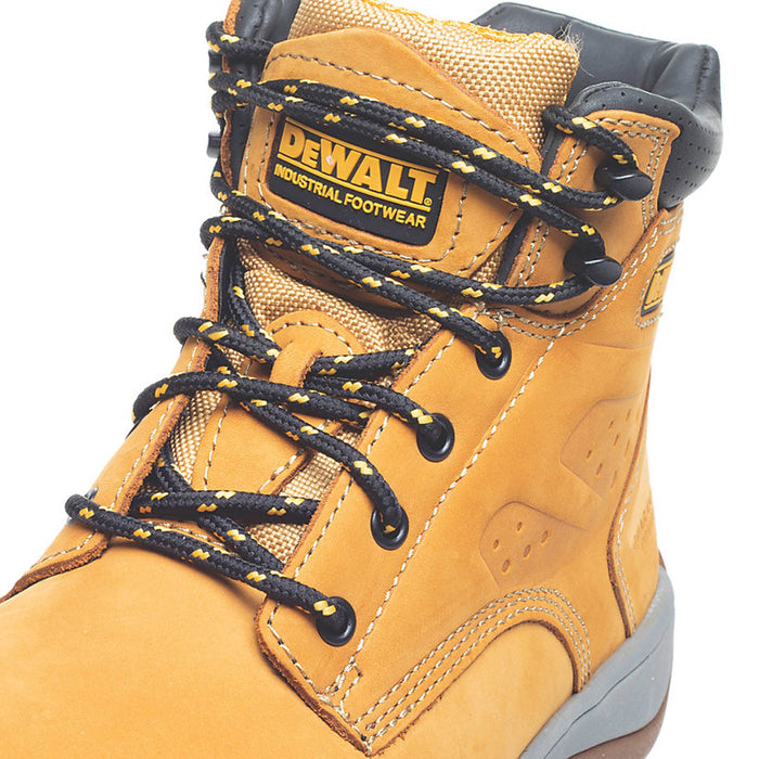 DeWalt Safety Boots Mens Standard Fit Honey Leather Steel Toe Cap Size 5 - Image 4