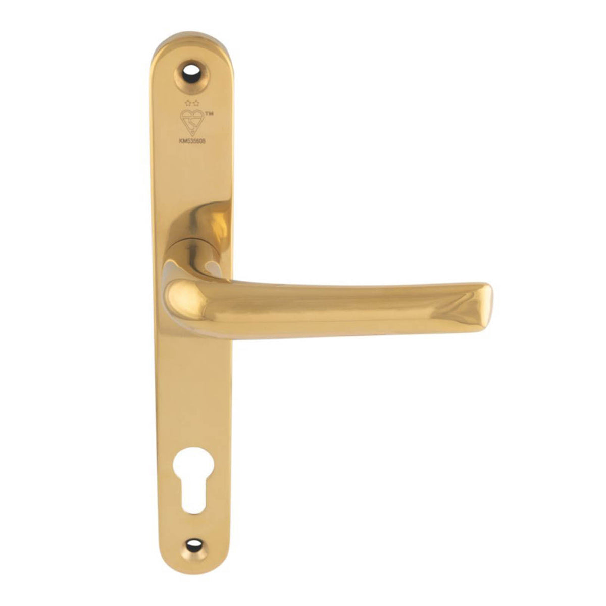 Smith & Locke  Door Handles Pair Polished Brass - Image 1