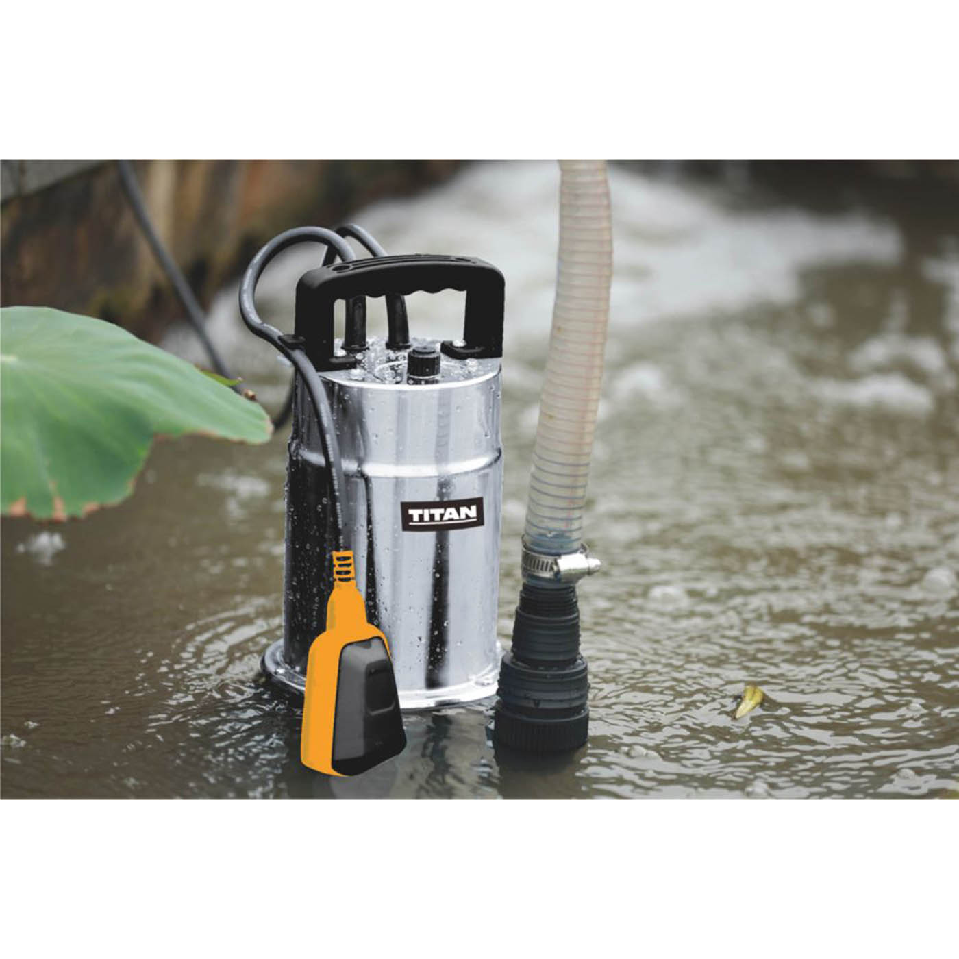 Titan Dirty Water Pump Electric Submersible 1000W Portable Push-Fit 308Ltr - Image 5