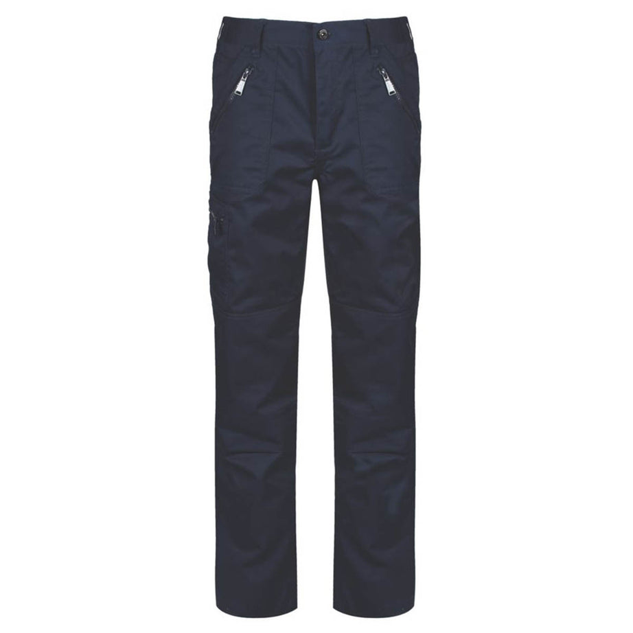 Regatta Work Trousers 5 Pockets Navy Water Repellent Hardwearing 30" W 29" L - Image 1