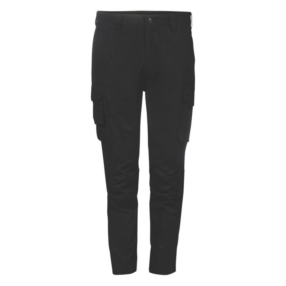 Apache Work Trousers Mens Slim Fit Black Lightweight Multi Pockets 34"W 29"L - Image 1