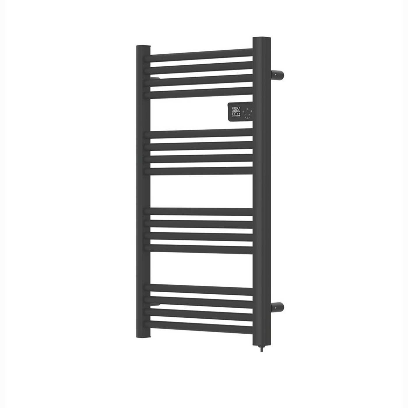 Flomasta Electric Towel Rail Radiator Black Flat Bathroom Warmer Ladder 96x54cm - Image 1