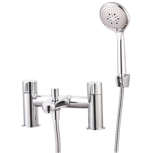 Swirl Bath Shower Mixer Tap Caldew Deck-Mounted Chrome High Low Pressure - Image 1