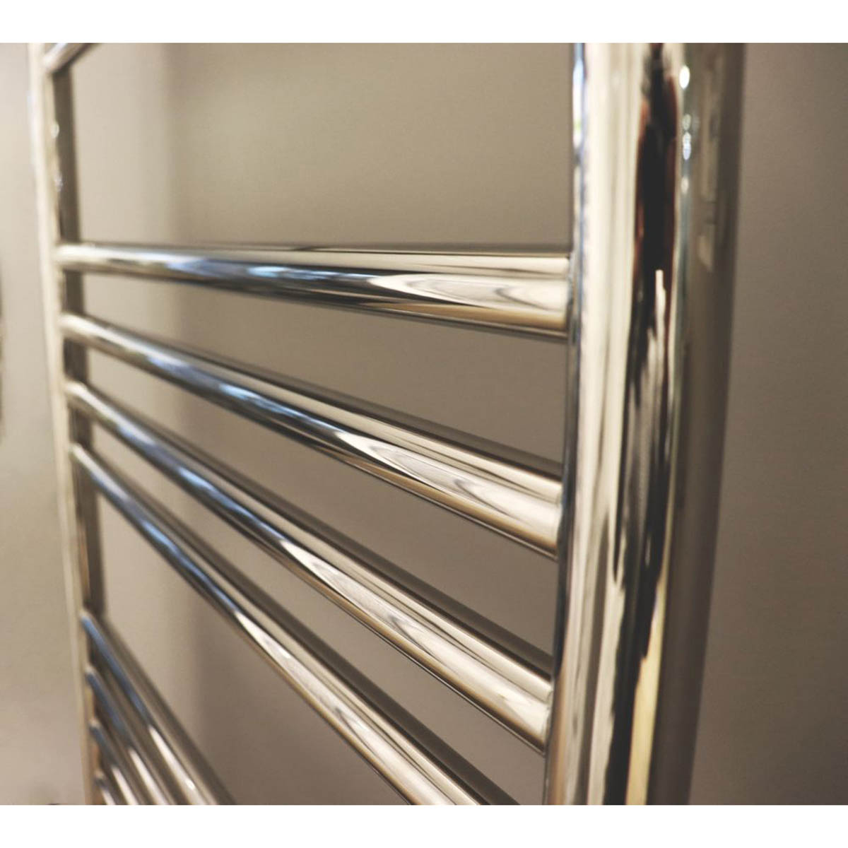 Towelrads Flat Towel Radiator Chrome Ladder Bathroom 1200x600mm - Image 3