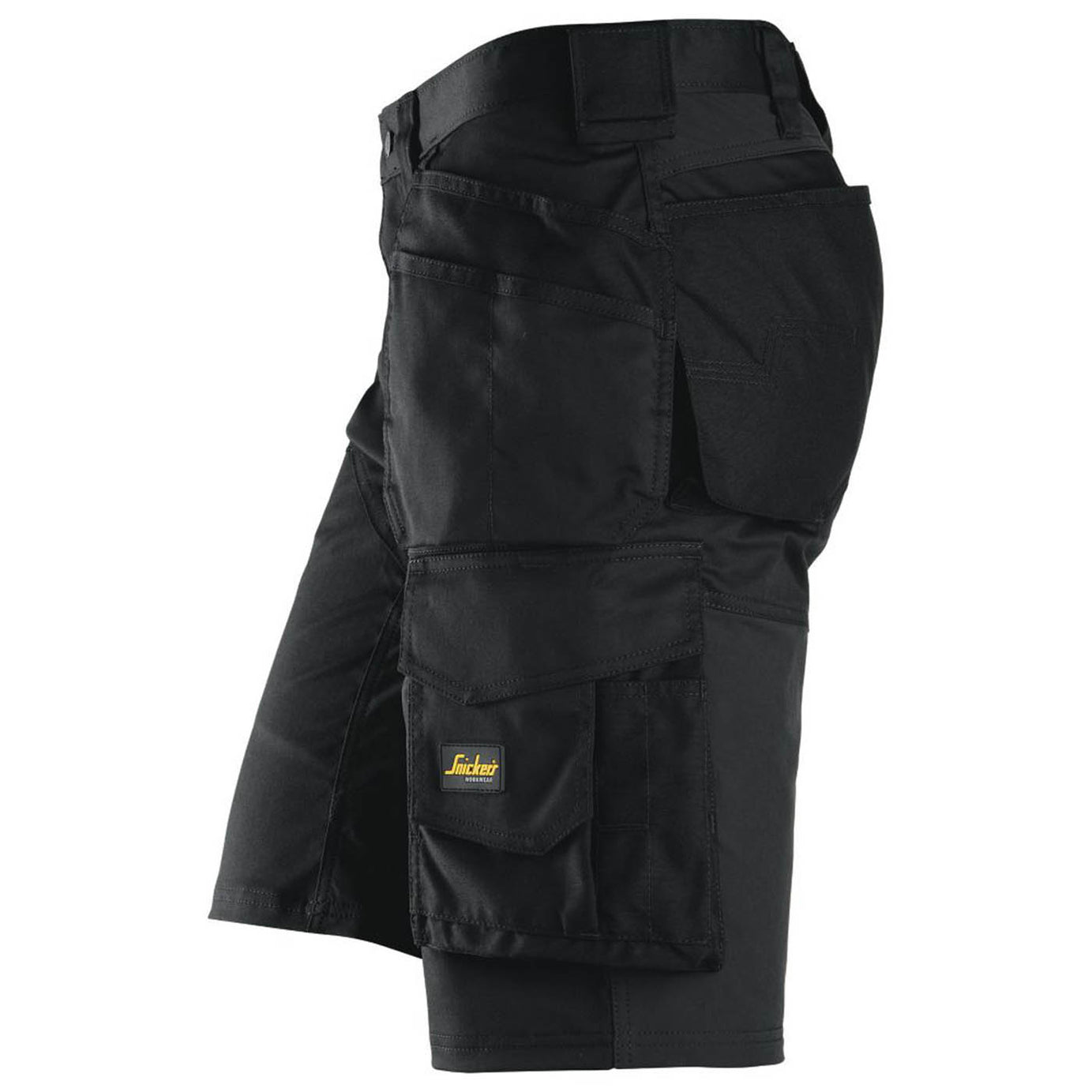 Snickers Work Shorts 6151 Mens Loose Fit  Black Stretch Multi Pockets Cargo 35W - Image 4