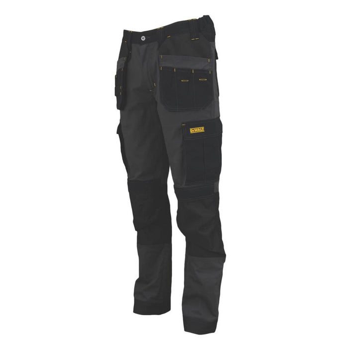 DeWalt Work Trousers Mens Slim Fit Black Breathable Multi Pockets 42"W 29"L - Image 3