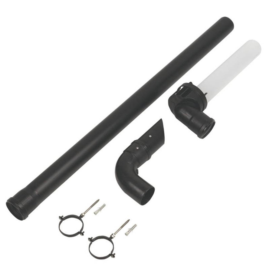 Baxi Plume Kit 60mm Push Fit Connection 1m Extension And Brackets Boiler Spares - Image 1