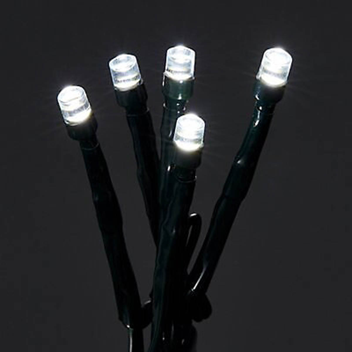 Christmas String Lights LED Indoor  Ice White Cluster Fairy Timer 25m - Image 4