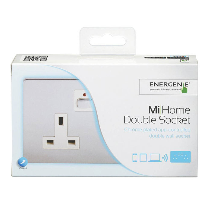 Plug Socket Smart Switched WiFi Timer 13A 2-Gang SP Bundle Brushed Chrome - Image 5