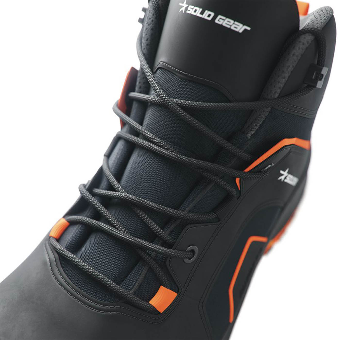 Solid Gear Safety Boots Mens Standard Fit Black Shoes Fibreglass Toe Size 10 - Image 4