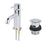 Basin Mini Mono Mixer Tap Chrome Clicker Waste Single Lever Bathroom Modern - Image 2