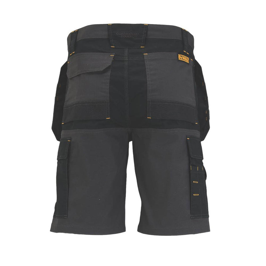 DeWalt Work Shorts Mens Regular Fit Grey Black Multi Pocket Cargo Workwear 34"W - Image 2