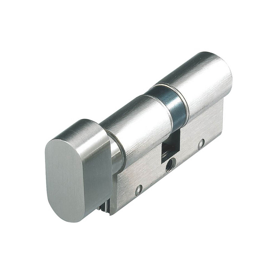 Cisa Euro Cylinder Door Lock Thumbturn 50/50 Matt Nickel 10-Pin Astral S - Image 2