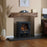 Dimplex Stove Electric Fire JAZZ20E Black LED Flame Optiflame Remote Control 2kW - Image 2