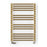 Terma Towel Rail Radiator Heated Brushed Brass Curved Warmer 400W (H)76x(W)50cm - Image 2