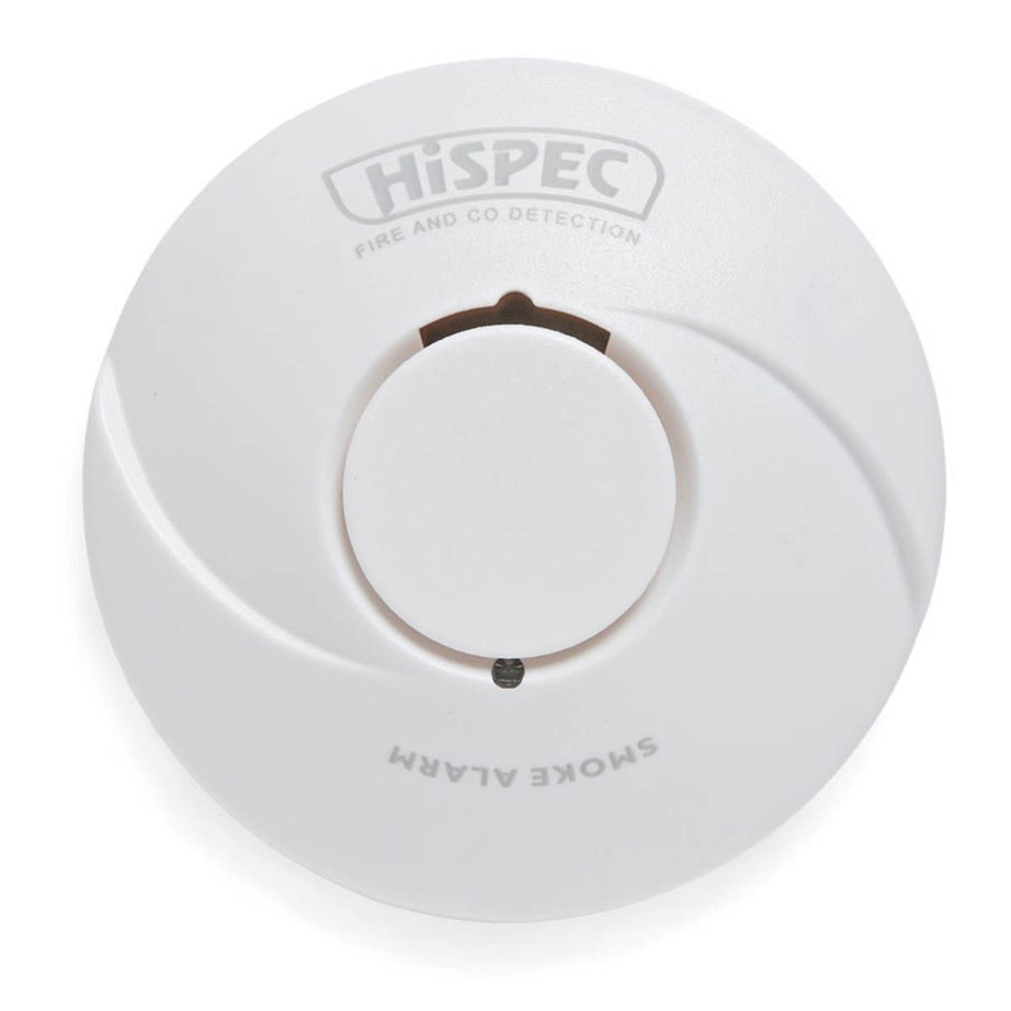 Hispec Smoke Alarm Detector BP/RF10-PRO 10 Year Battery Interlinked RF Optical - Image 1